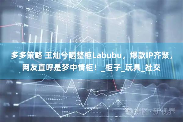 多多策略 王灿兮晒整柜Labubu，爆款IP齐聚，网友直呼是梦中情柜！_柜子_玩具_社交